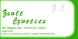 zsolt czvetics business card